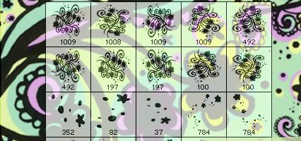 草花ブラシ