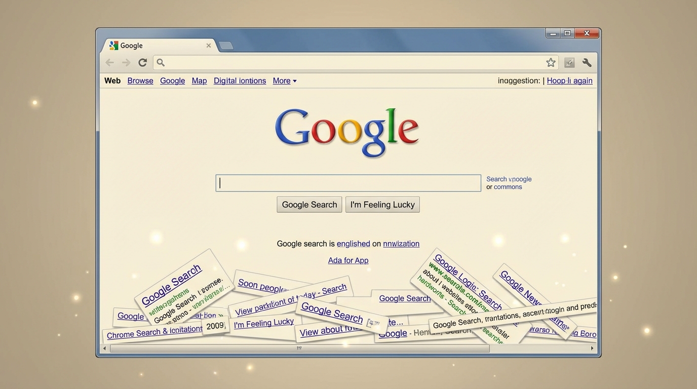 Google Gravityイースターエッグの画面