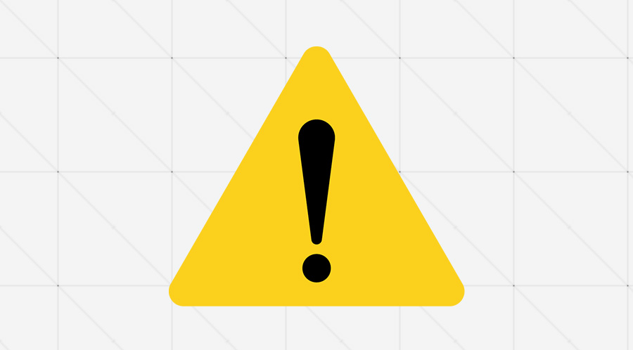 注意喚起のアイコンや警告マーク