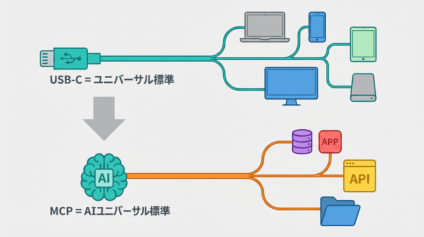 MCPはAIのためのUSB-C:あらゆるツールをつなぐ共通規格