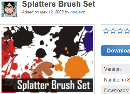 Splatters Brush Set