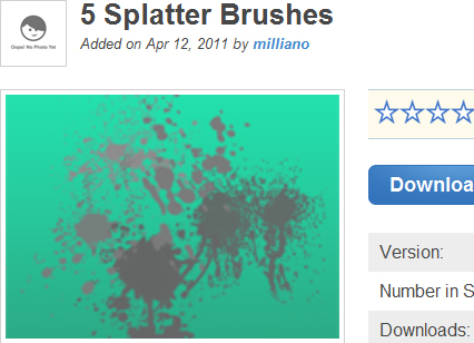5 Splatter Brushes