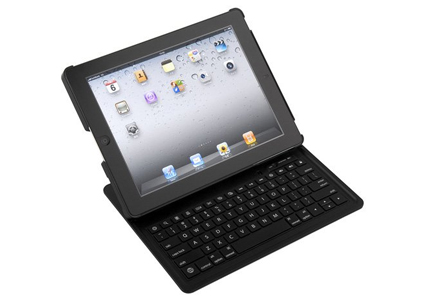 iBUFFALO iPad2専用 Bluetooth2.0対応 キーボードケース一体型【持ち運ぶ。立てる。すぐに入力!!iPad2ケースと一体になったキーボード。】 ブラック BSKBB10BK バッファロー 