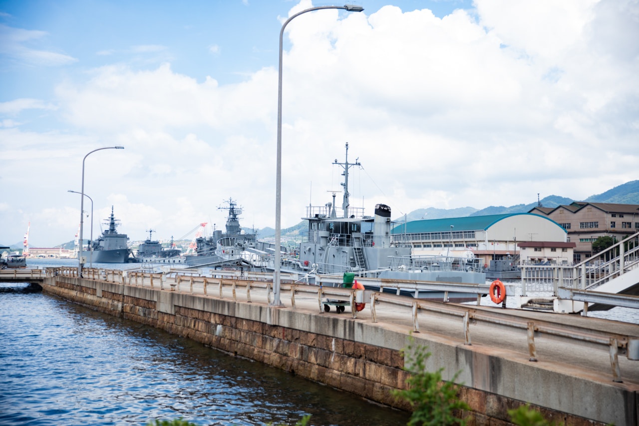 海軍船と海軍保有道の写真