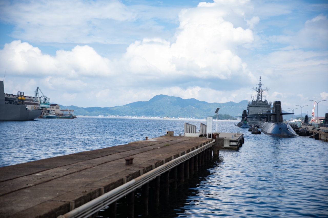 海軍船と海軍保有道の写真